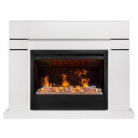 Электрокамин RealFlame Lindelse 26 WT с очагом 3D Helios 26 SBG